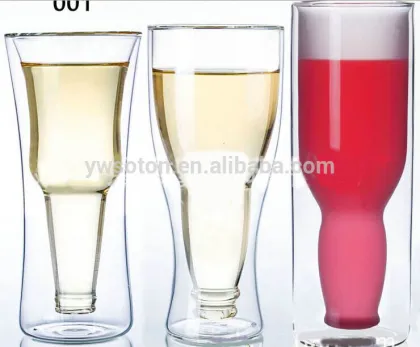 double drinking glass cup beer cup