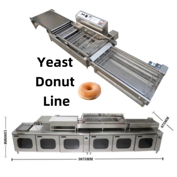 Jalur Produksi Donat Otomatis Sepenuhnya: Donat Bukti dan Fryer untuk Toko Toko Kecil
