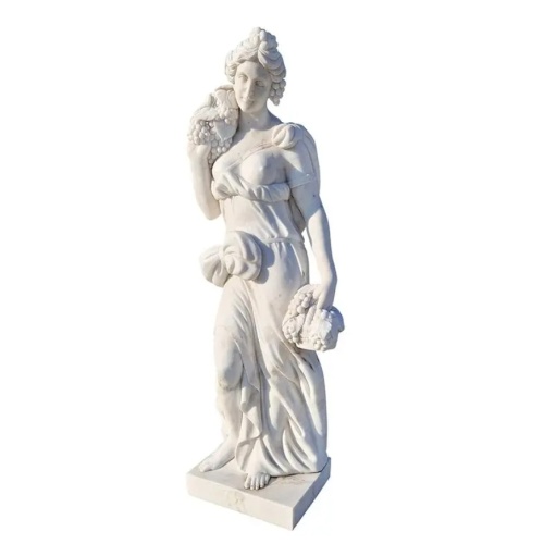Italian Artisan's Four Seasons Marble Statue Collection