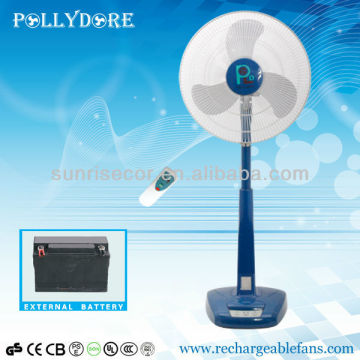18" Solar DC Fan with LED Light & Timer