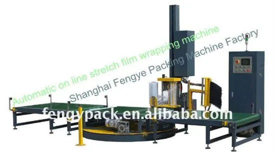 automatic pallet online wrapping machine