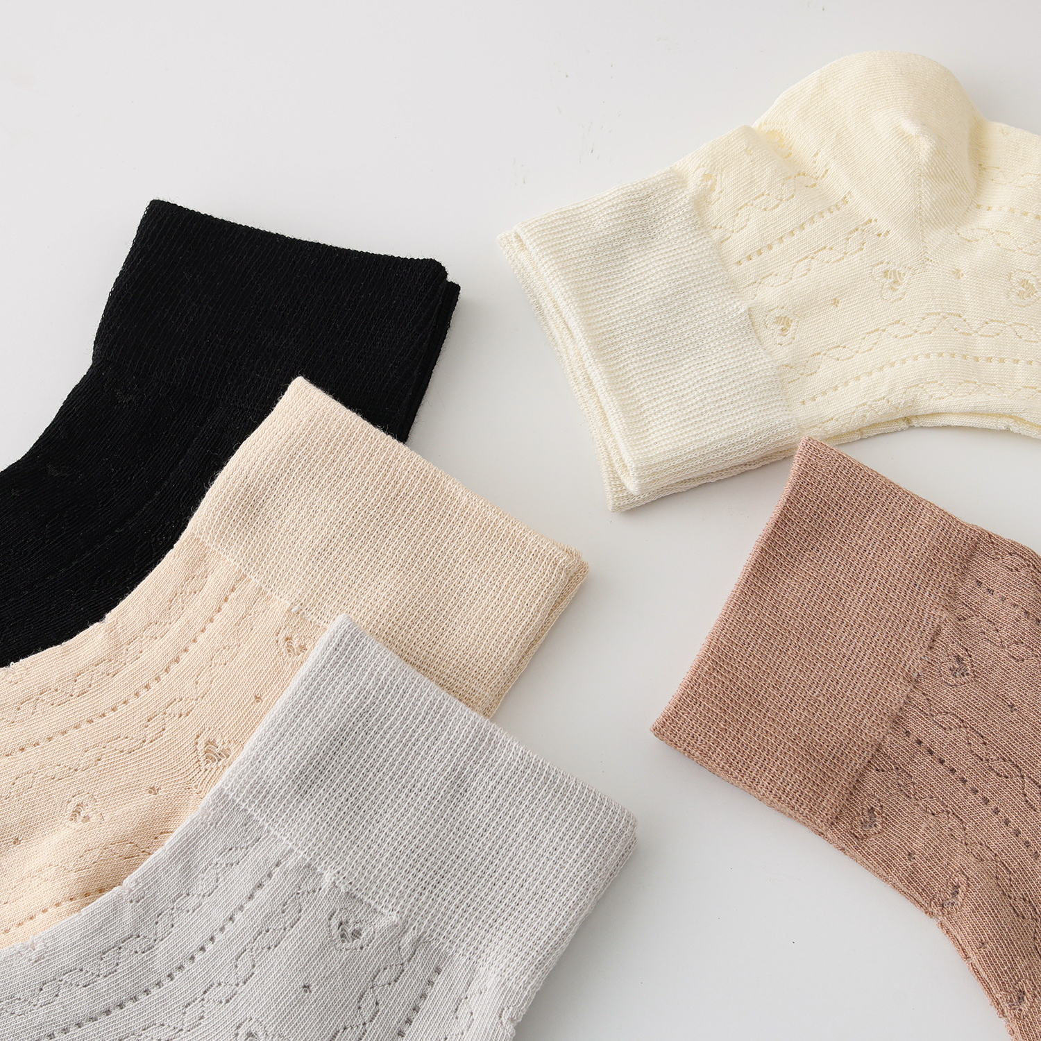 Жаночы крыштальны шаўковы шкарпэткі сярэдняга крыніча