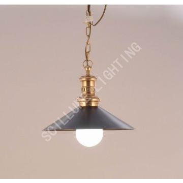 20348 antique solid  brass filament Edison pendant lamp