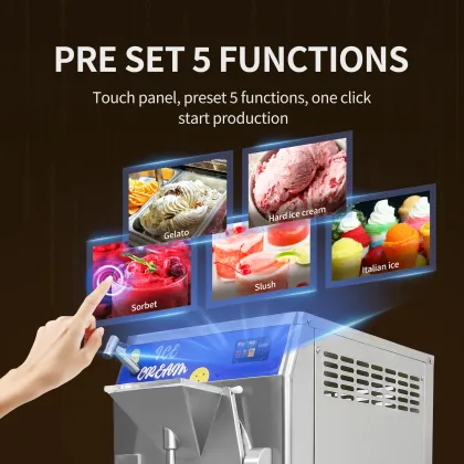 Gelato Italian Style Stall Ice Cream Machine / Multi-size Ice Cream Drawing Machine