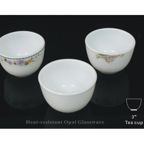 Weißes Jadeglas Glas Kung Fu Teetasse-85ml