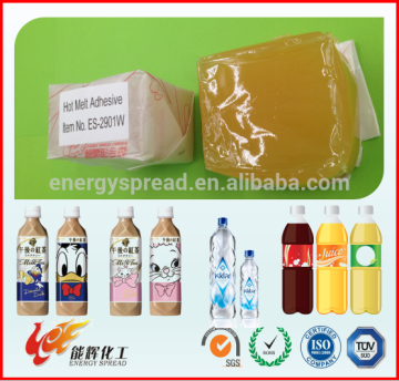 Cost-saving melt glue adhesive for bottle label from Energy Spread