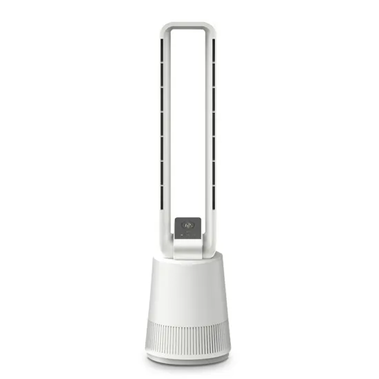 Smart Bladeless Floor Standing Fan with Air Purification and 3 Wind Speeds
