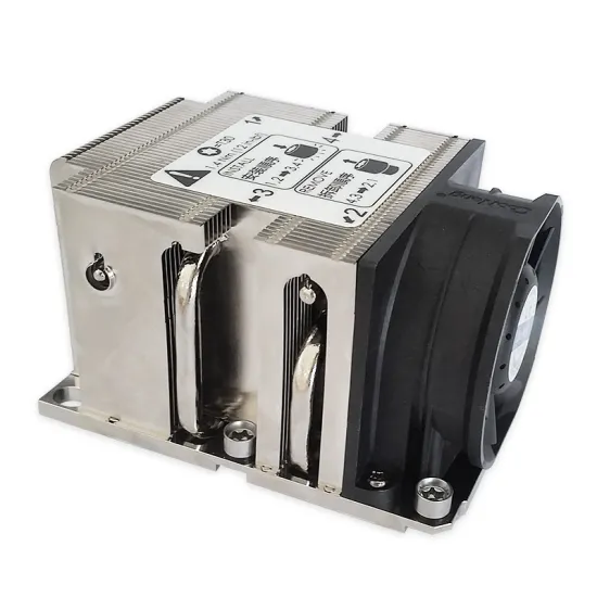 Narrow CPU cooler 4 heat pipe active blowing