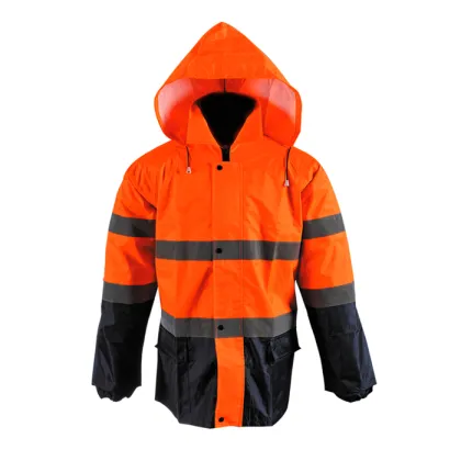 Waterproof High Visibility Reflective Raincoat