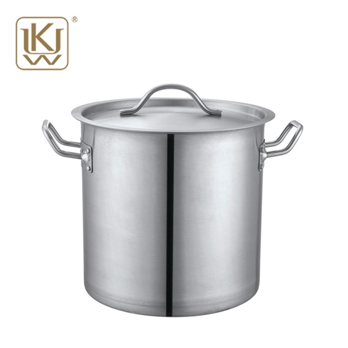 Hoher Body Stock Pot mit Stahldeckel