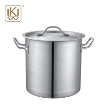 Hoher Body Stock Pot mit Stahldeckel