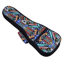 Ukulele bag Double Strap Hand Folk Ukulele Carry Bag Cotton Padded Case For Ukulele Guitar Parts Accessories,Blue-Graffiti