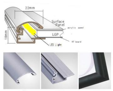 light box Ultra thin snap frame