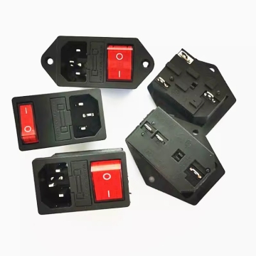 3-in-1 Power Socket: Integrated Copper AC Power Socket + Light Switch + 10A Fuse