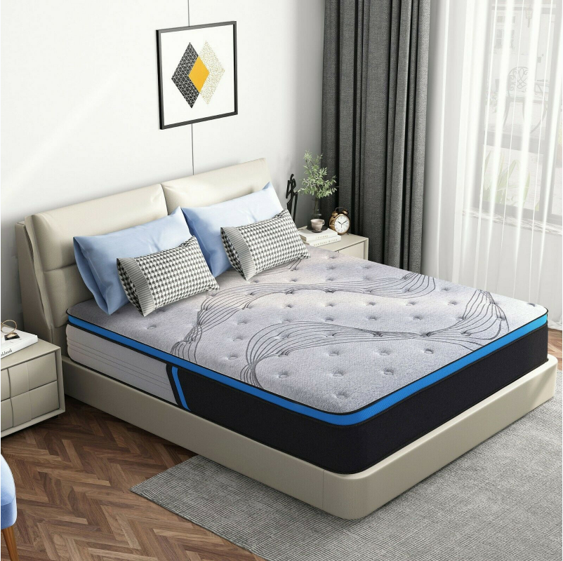 Mousse à mémoire gris de luxe matelas de printemps de style européen