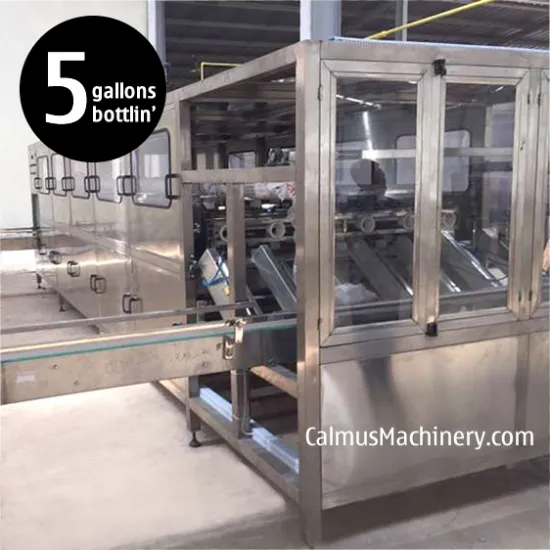 900BPH Automatic 5 or 3 Gallons Water Bottle Filling Equipment and Bottled Water Packaging Line
