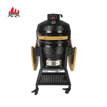 KIMSTONE Charcoal Barbecue Grill: Outdoor Griller Expert Ceramic BBQ Grill
