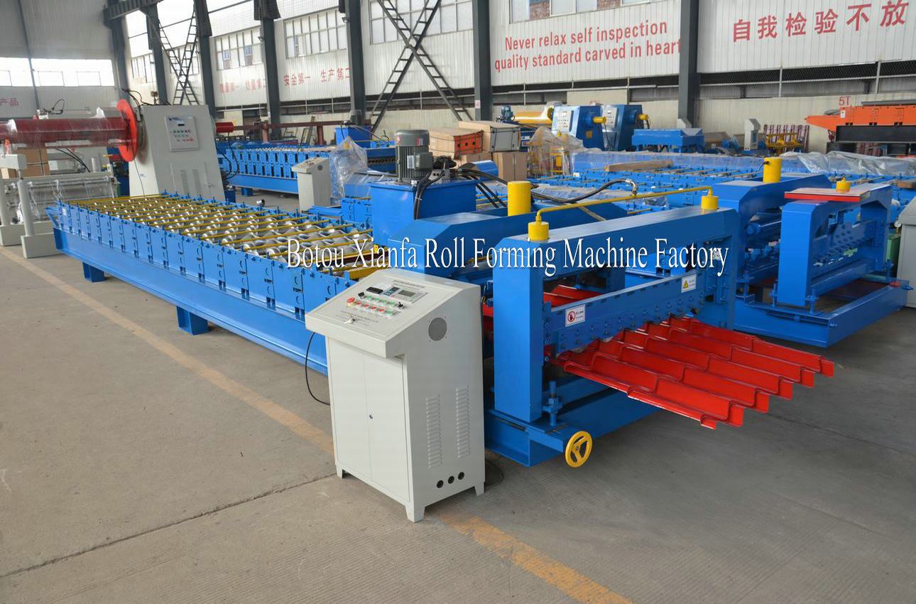 circular arc glazed tile machine