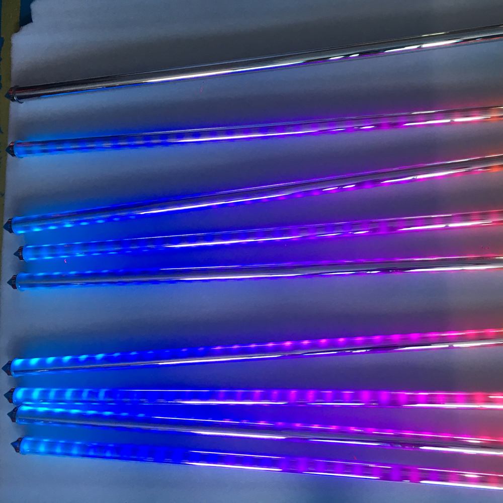 Transparent DeepGray RGB LED Pixel Tube Vertical Light