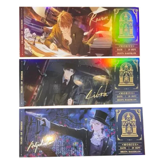 Reflective comic character card customization