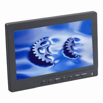 Industrial LCD Monitors, AV/VGA Input, 4-wire Touch, 400cd/m&sup2 Optional, VESA Installing Hole