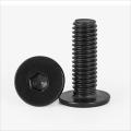 Black Hexagon Low Flat Wafer Head Screw Bolt