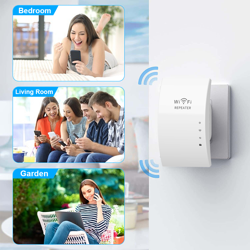 موسع واي فاي يصل إلى 300Mbps WiFi Repeater