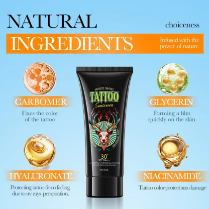 Tattoo Color Care Cream: Sunblock, Moisturizer & Sun Protection