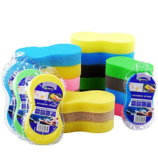 Wholesale High-Density Car Wash Sponge: Large Honeycomb 8-Word Compressed Block for Waxing Car Supplies
