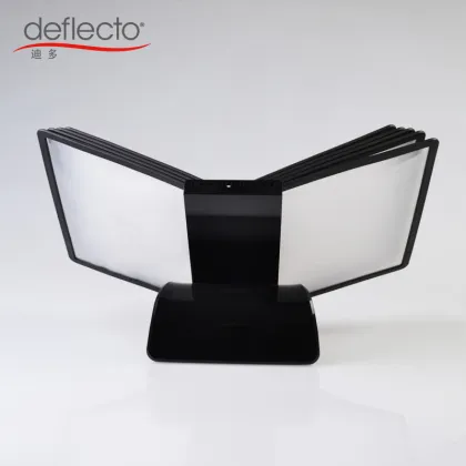menu holder/menu stand/menu book with 10 flips black