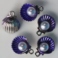 Χονδρικό 100τεμ/παρτίδα Artificial Pearl Sea Shell Charms DIY Sea Ocean Charms Κρεμαστά αξεσουάρ κοσμημάτων