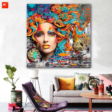 New Fashion Woman Portrait Oil Painting