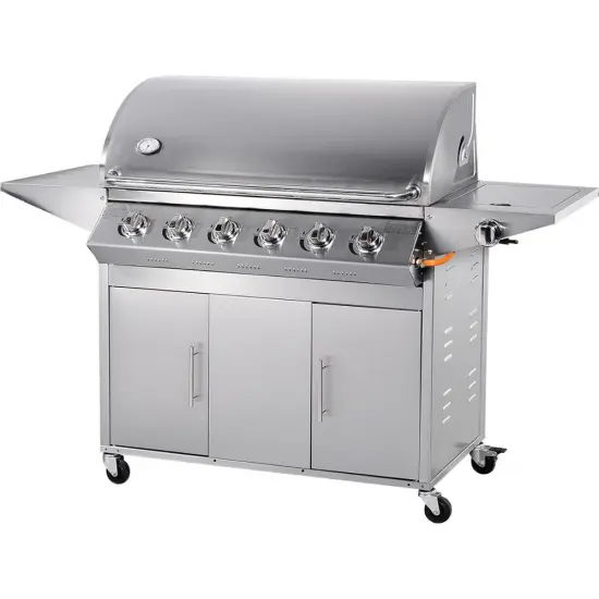 Auplex 3 4 5 6 Main Burner One Infrared Burner Rotisserie BBQ Gas Grill