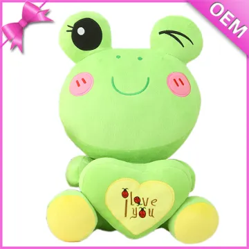 Green big frog plush toy,green frog plush toy,frog stuffed toy