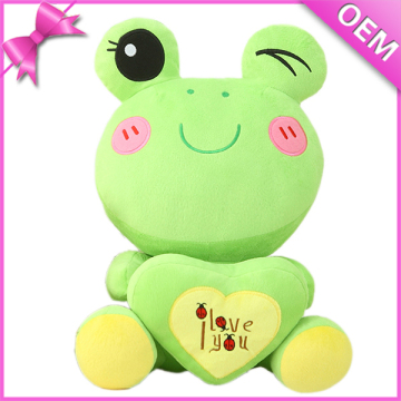 Green big frog plush toy,green frog plush toy,frog stuffed toy