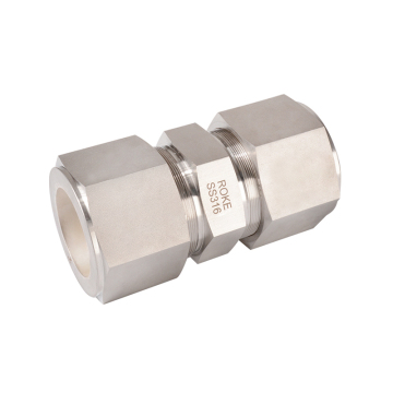 2 ιντσών διπλής Ferrule Tube Tube Union SS316 ανοξείδωτο χάλυβα OD