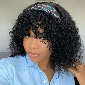Hair Curly Bob Wig Vendor Perruque Tresse Africaine Curly Clsoure Frontal Wig