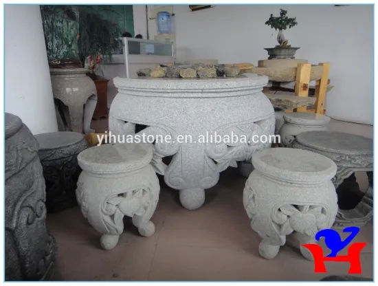 Tiger Yellow Stone table & chair