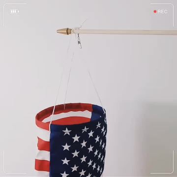 Niestandardowa amerykańska poliestrowa flaga narodowa Windsock Windsock