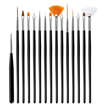 Pennello per nail art rosa e bianco all'ingrosso Set per decorazione di unghie acriliche fai -da -te