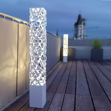 Landscape Outdoor Driveway Yard Lighting: LED Garden Lights and Square Pole Street Post Tops