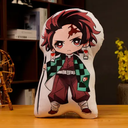 Japanese Cartoon Demon Slayer Plush Pillow