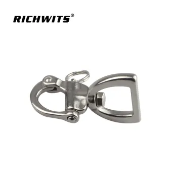 304/316 stainless steel Flat ring snap shackle