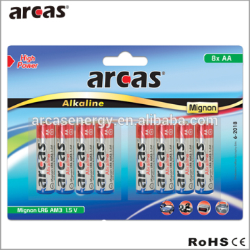 High Capacity AA LR6 AM3 Alkaline Battery