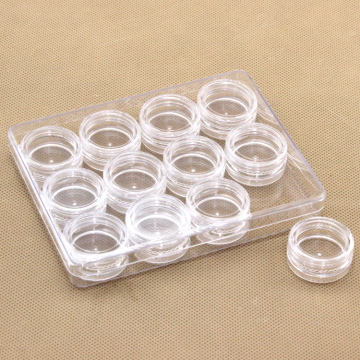 Transparent Round PS Cartridge Airtight Storage Bottle Made from Recycled Materials