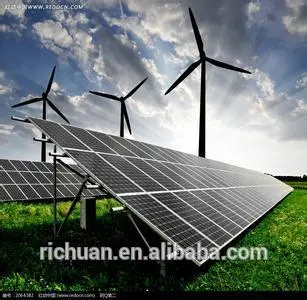 5kw hybrid wind turbine and solar panels system
