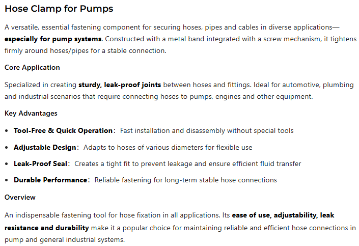 pump accessories03-z