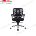 Adjustable office mesh chair with armrest