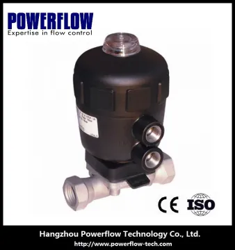 Sanitary stainless steel pneumatic membrane valve flange type