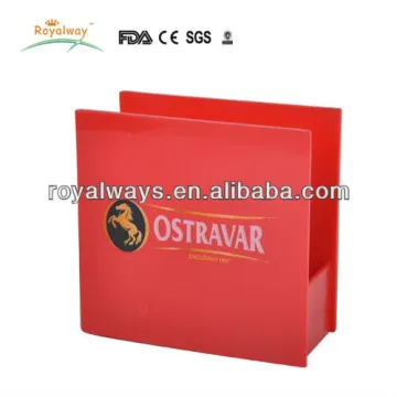 red eco-friendly promotion plastic coaster holder